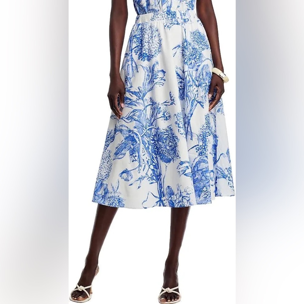 Tahari Print Maxi Skirt